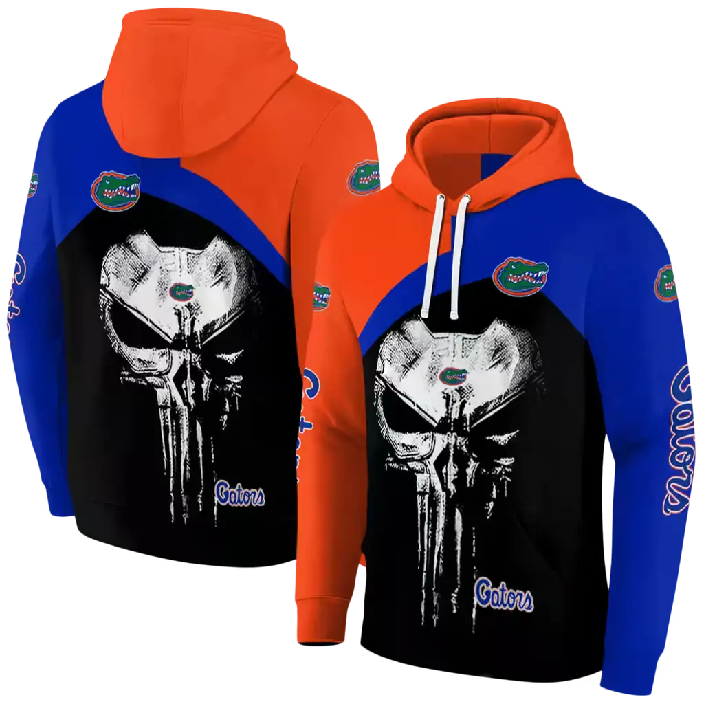 florida gators skull punisher orange black hoodie fashion forward florida gators skull punisher orange black hoodie fashion forward