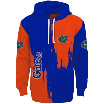 florida gators splatter effect blue hoodie best selling