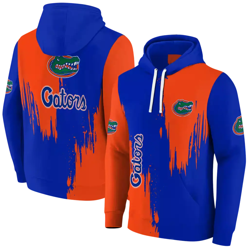 florida gators splatter effect blue hoodie fashion forward florida gators splatter effect blue hoodie fashion forward