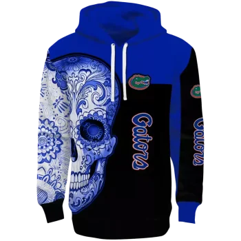 florida gators sugar skull blue black hoodie best selling