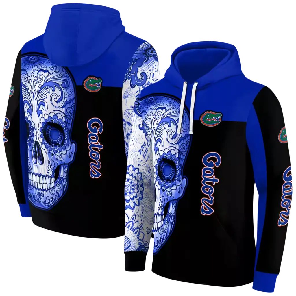 florida gators sugar skull blue black hoodie fashion forward florida gators sugar skull blue black hoodie fashion forward