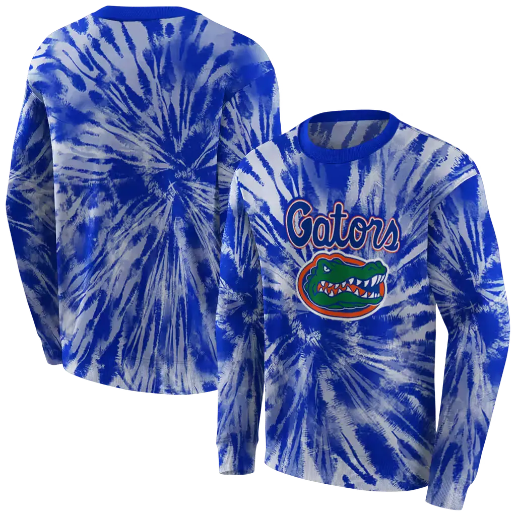 florida gators tie dye pattern blue hoodie premium grade florida gators tie dye pattern blue hoodie premium grade