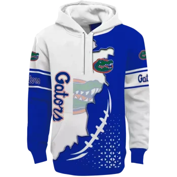 florida gators triangular pattern blue white hoodie best selling