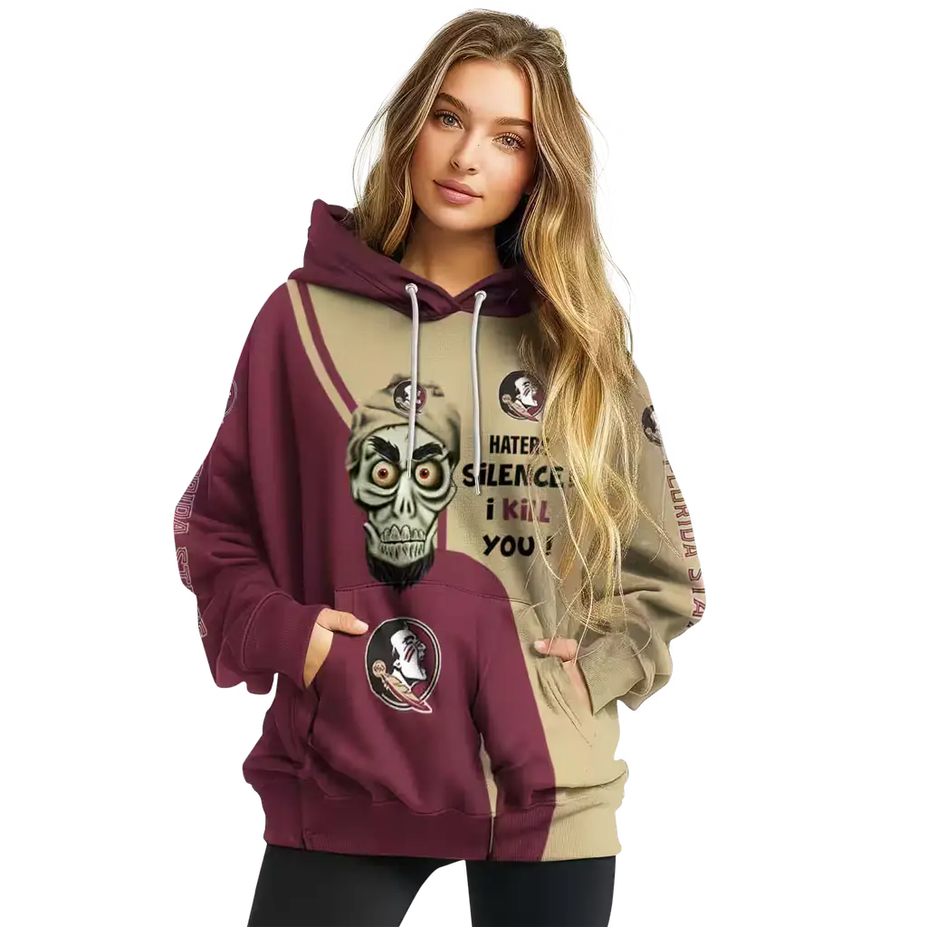florida state seminoles achmed skull garnet hoodie high quality florida state seminoles achmed skull garnet hoodie high quality