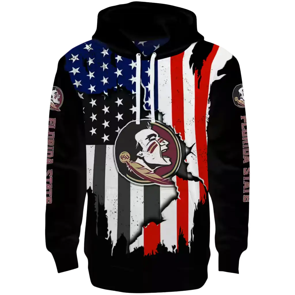 florida state seminoles american pride black hoodie best selling florida state seminoles american pride black hoodie best selling