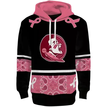 florida state seminoles awareness ribbon black pink hoodie best selling