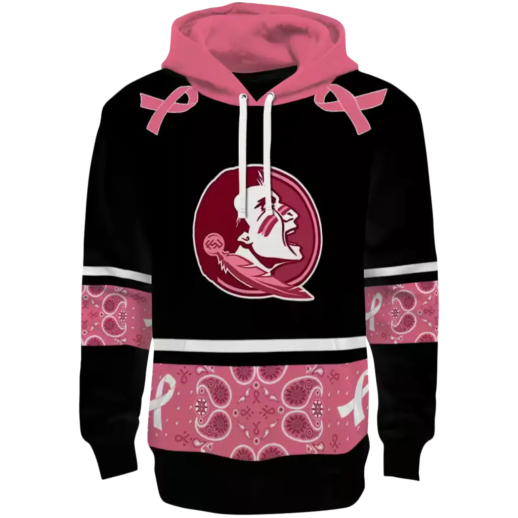 florida state seminoles awareness ribbon black pink hoodie best selling florida state seminoles awareness ribbon black pink hoodie best selling