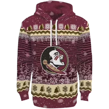 florida state seminoles christmas trees garnet hoodie best selling