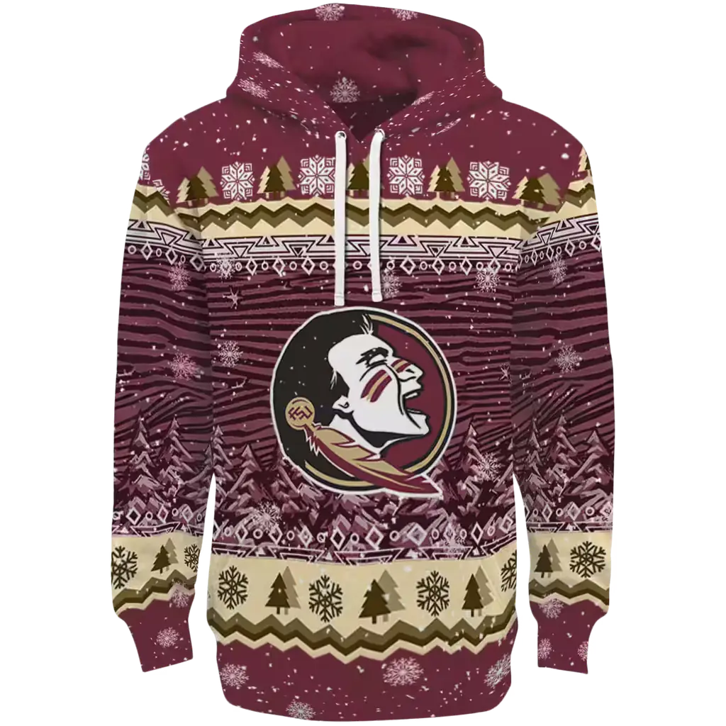 florida state seminoles christmas trees garnet hoodie best selling florida state seminoles christmas trees garnet hoodie best selling