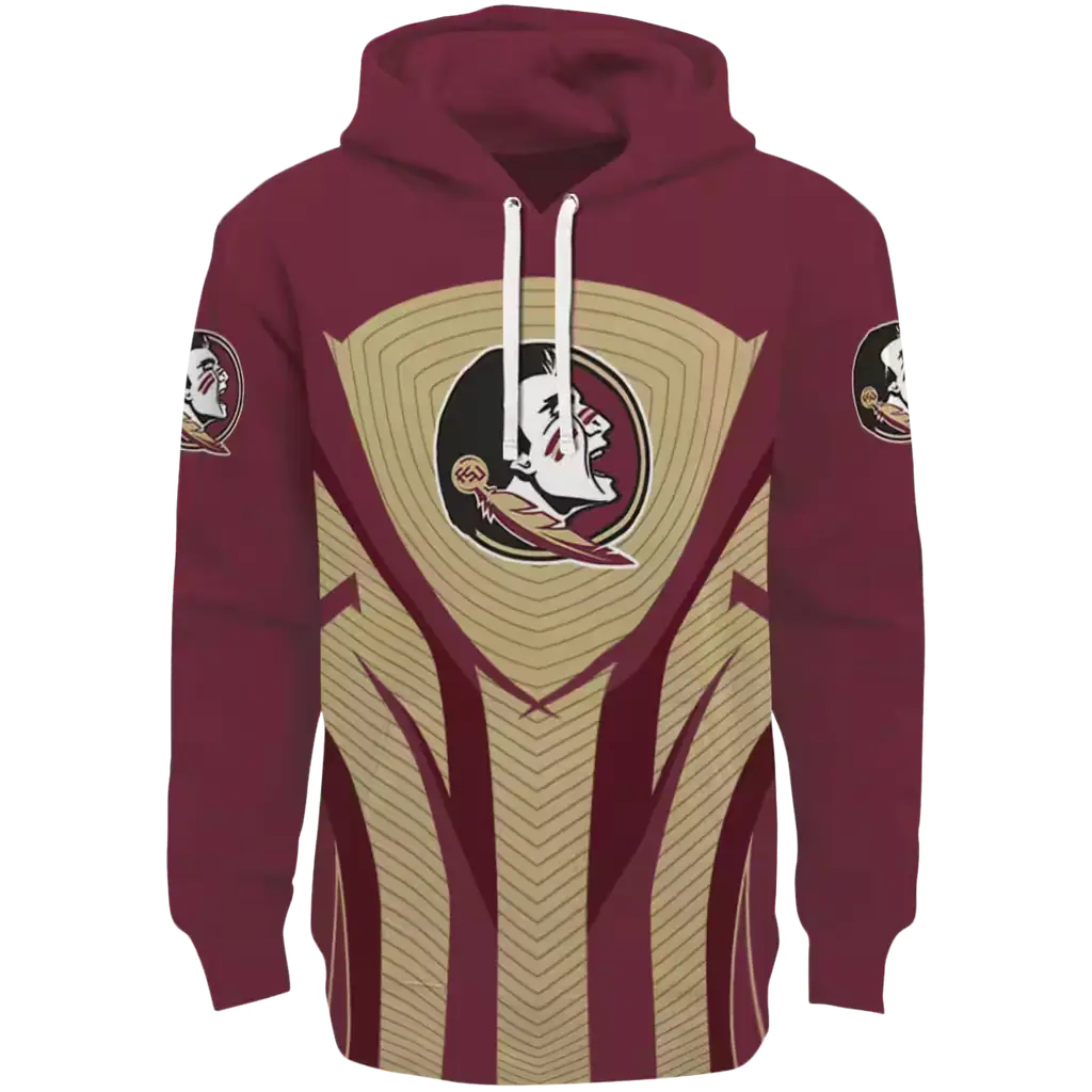 florida state seminoles concentric lines garnet black hoodie best selling florida state seminoles concentric lines garnet black hoodie best selling
