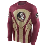 florida state seminoles concentric lines garnet black hoodie best selling