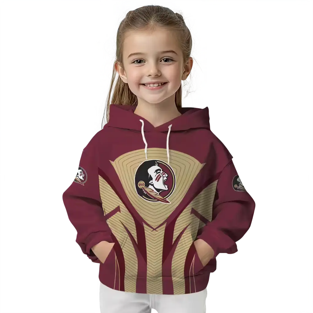 florida state seminoles concentric lines garnet black hoodie top rated florida state seminoles concentric lines garnet black hoodie top rated