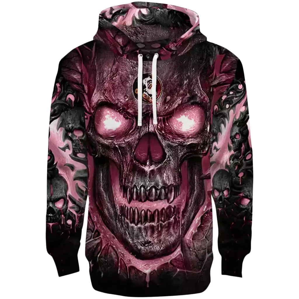 florida state seminoles demonic skull garnet black hoodie best selling florida state seminoles demonic skull garnet black hoodie best selling