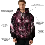 florida state seminoles demonic skull garnet black hoodie best selling