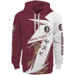 florida state seminoles dynamic slash garnet white hoodie best selling