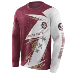 florida state seminoles dynamic slash garnet white hoodie best selling