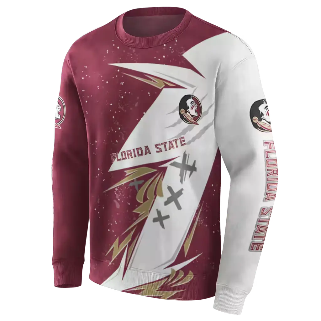 florida state seminoles dynamic slash garnet white hoodie new arrival florida state seminoles dynamic slash garnet white hoodie new arrival