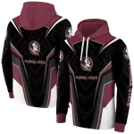 florida state seminoles futuristic pattern garnet black hoodie best selling