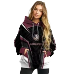 florida state seminoles futuristic pattern garnet black hoodie best selling