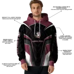 florida state seminoles futuristic pattern garnet black hoodie best selling