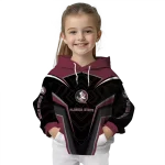 florida state seminoles futuristic pattern garnet black hoodie best selling