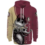 florida state seminoles jack skellington garnet hoodie best selling