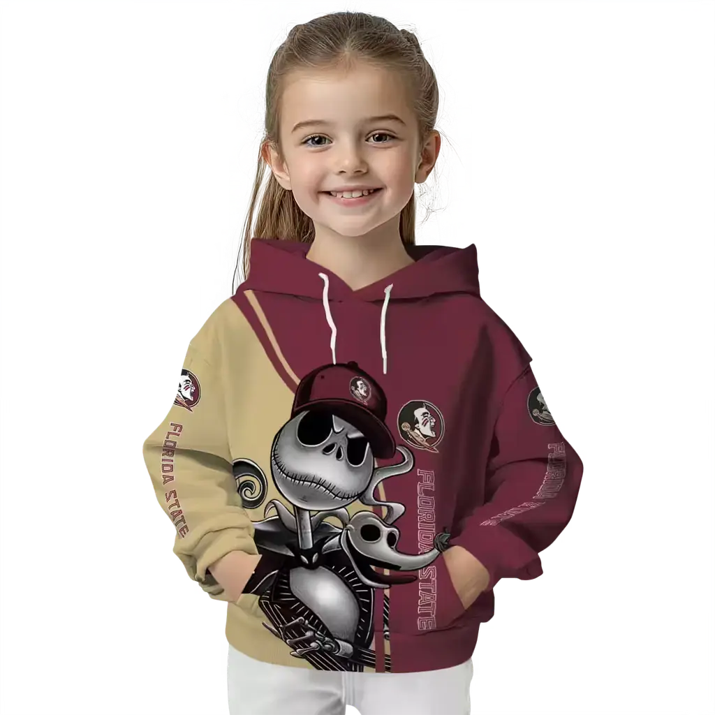 florida state seminoles jack skellington garnet hoodie top rated florida state seminoles jack skellington garnet hoodie top rated