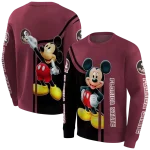 florida state seminoles mickey mouse garnet black hoodie best selling