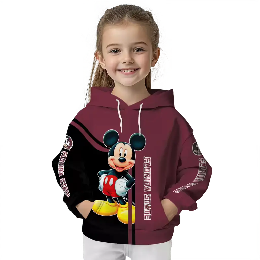 florida state seminoles mickey mouse garnet black hoodie top rated florida state seminoles mickey mouse garnet black hoodie top rated