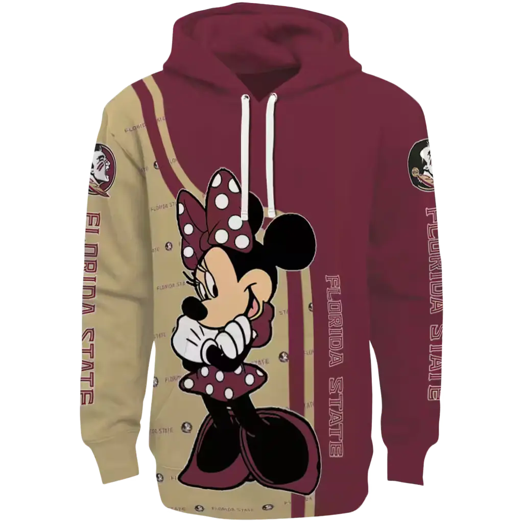 florida state seminoles minnie mouse garnet hoodie best selling florida state seminoles minnie mouse garnet hoodie best selling