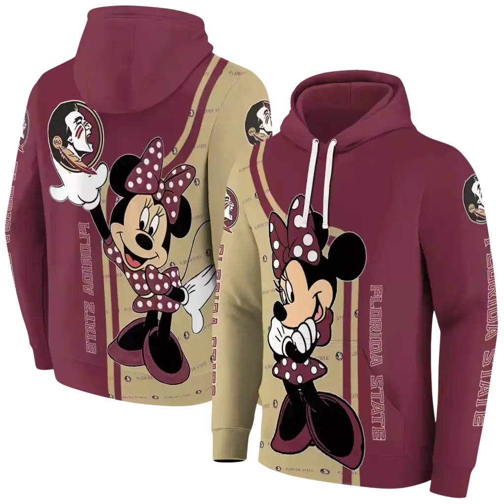 florida state seminoles minnie mouse garnet hoodie fashion forward florida state seminoles minnie mouse garnet hoodie fashion forward