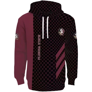 florida state seminoles monogram pattern garnet hoodie best selling