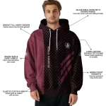florida state seminoles monogram pattern garnet hoodie best selling