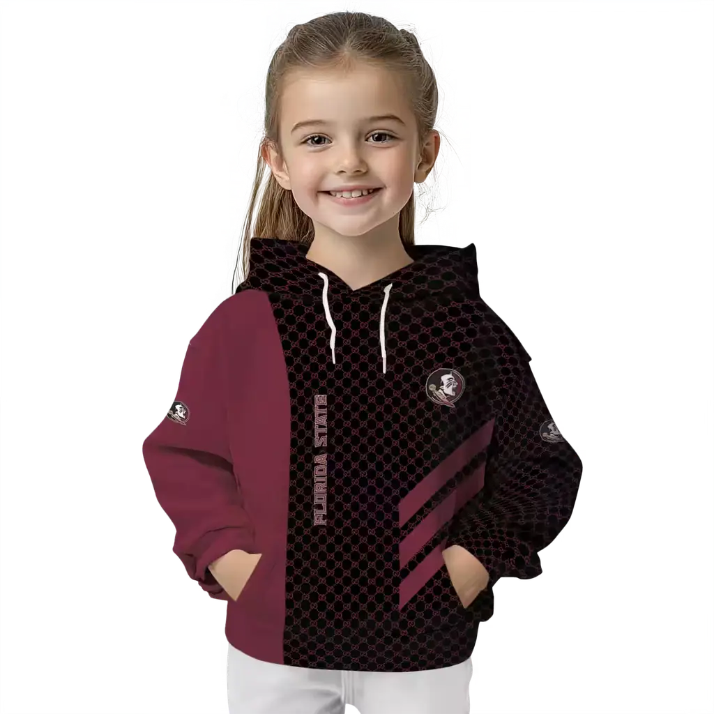 florida state seminoles monogram pattern garnet hoodie top rated florida state seminoles monogram pattern garnet hoodie top rated