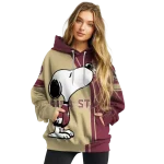 florida state seminoles playful snoopy garnet hoodie best selling