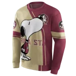 florida state seminoles playful snoopy garnet hoodie best selling