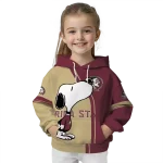 florida state seminoles playful snoopy garnet hoodie best selling