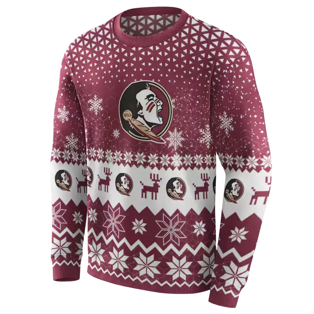 florida state seminoles reindeer motif garnet hoodie new arrival florida state seminoles reindeer motif garnet hoodie new arrival