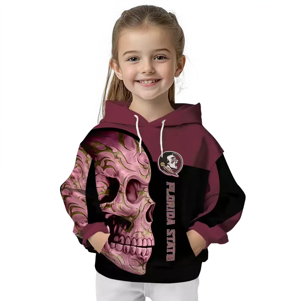 florida state seminoles skull motif garnet black hoodie top rated florida state seminoles skull motif garnet black hoodie top rated