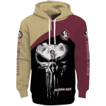 florida state seminoles skull punisher gold black hoodie best selling