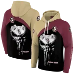 florida state seminoles skull punisher gold black hoodie best selling