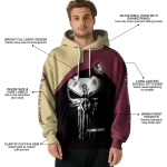 florida state seminoles skull punisher gold black hoodie best selling