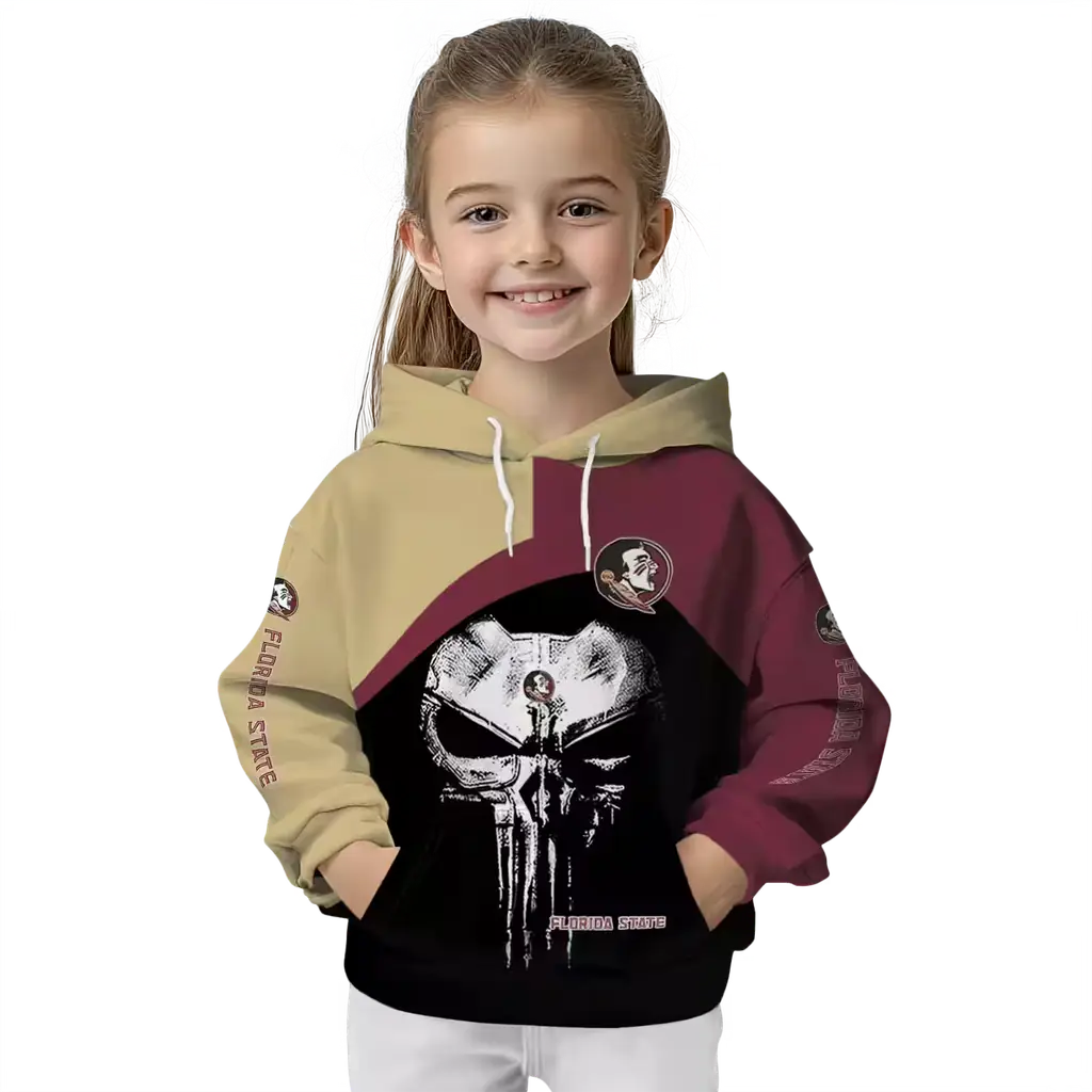 florida state seminoles skull punisher gold black hoodie top rated florida state seminoles skull punisher gold black hoodie top rated
