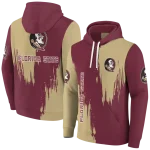 florida state seminoles splatter effect garnet hoodie best selling