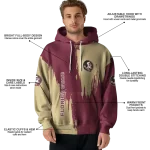 florida state seminoles splatter effect garnet hoodie best selling