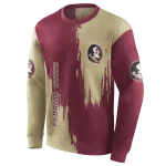 florida state seminoles splatter effect garnet hoodie best selling