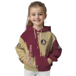 florida state seminoles splatter effect garnet hoodie best selling