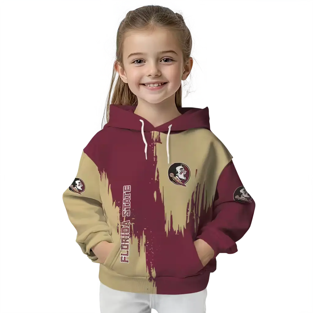florida state seminoles splatter effect garnet hoodie top rated florida state seminoles splatter effect garnet hoodie top rated