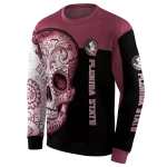 florida state seminoles sugar skull garnet black hoodie best selling