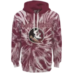 florida state seminoles tie dye pattern garnet hoodie best selling